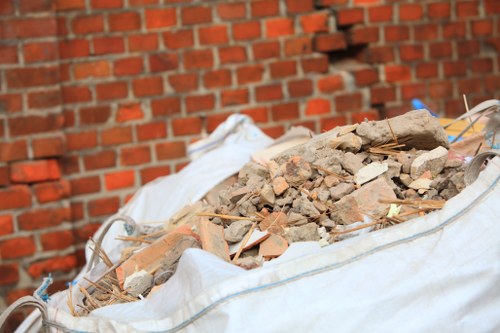 Construction site waste removal in Wanstead