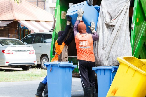 Customer documenting issues with waste collection